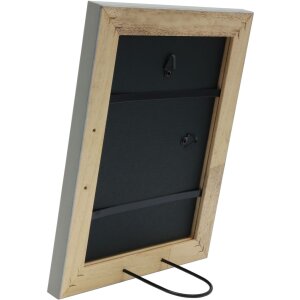 s46kf7 Houten lijst in grijs met parelbies 20x28 cm