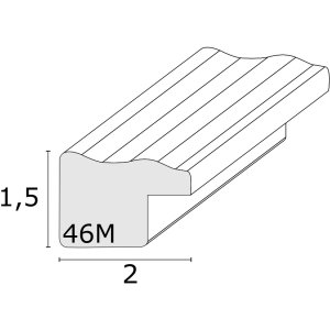 s46mf2 Zwarte houten lijst in verweerde afwerking 20x25 cm