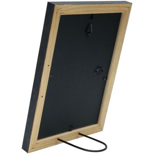 s46mf2 Zwarte houten lijst in verweerde afwerking 20x30 cm