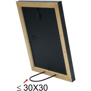 s46mf2 Zwarte houten lijst in verweerde afwerking 20x30 cm