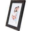 s46mf2 Zwarte houten lijst in verweerde afwerking 24x30 cm