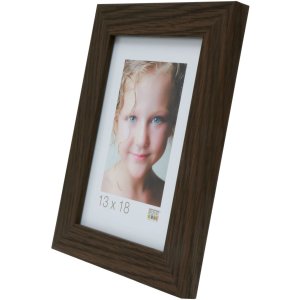 s49bh2 Donker houten fotolijst 13x18 cm