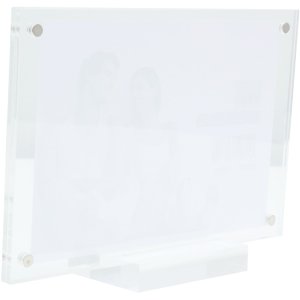 s58sc1 Transparante magnetische lijst met standaard 20x20 cm