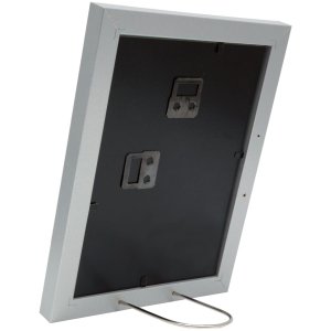 s66kd1 Zilverkleurige fotolijst met passe-partout 50x70 cm