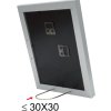 s66kd1 Zilverkleurige fotolijst met passe-partout 50x70 cm