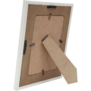 s67tw1 Lijst in wit met houten montuur 10x15 cm