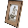 s67tx2 Smalle lijst in zwart met houten montuur 13x18 cm