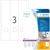 Mapetiketten a4 wit 61x297 mm Movables-verwijderbaar papier mat ondoorzichtig 75 st.