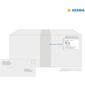 Etiketten a4 wit 96x63,5 mm Movables-verwijderbaar papier mat 800 st.