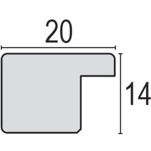 m57 Basic houten lijst 10x15 cm wit