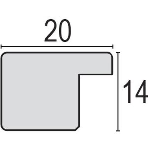 m57 Basic houten lijst 13x18 cm wit