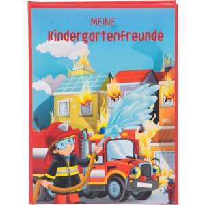 Vriendenboek Brandweervrienden 15x21 cm Kleuterschool