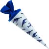 Schoolkegel 35 cm blauwe vinvis