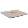 Spiraal Album Khari taupe metallic wit paginas 24x25 cm