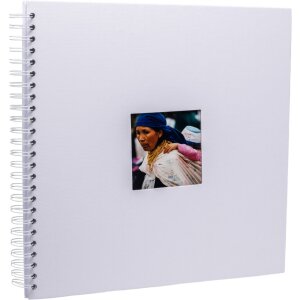 HNFD Spiraalalbum Khari wit geribd 33x33 cm 50 witte...