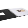 Spiraal album Khari zwart mat wit paginas 33x33 cm