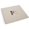 Spiraal Album Khari taupe metallic wit paginas 33x33 cm