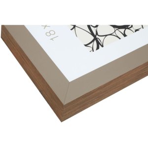 s46ph3 Houten lijst in beige met houtkleurige rand