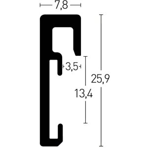 Nielsen Aluminium fotolijst Alpha 10x15 cm zilver