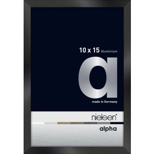 Nielsen Aluminium fotolijst Alpha 10x15 cm geanodiseerd zwart glanzend