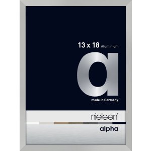 Nielsen Aluminium fotolijst Alpha 13x18 cm zilver mat