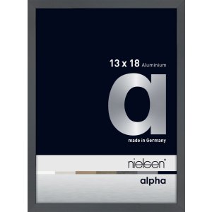 Nielsen Aluminium fotolijst Alpha 13x18 cm donkergrijs...