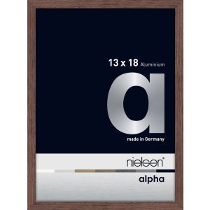 Nielsen Aluminium Fotolijst Alpha 13x18 cm wengé...