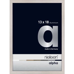 Nielsen Aluminium Fotolijst Alpha 13x18 cm eiken wit