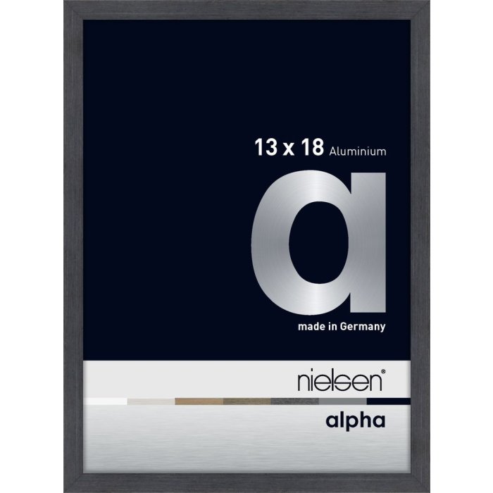 Nielsen Aluminium Fotolijst Alpha 13x18 cm grijs