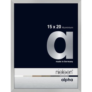 Nielsen Aluminium fotolijst Alpha 15x20 cm zilver mat