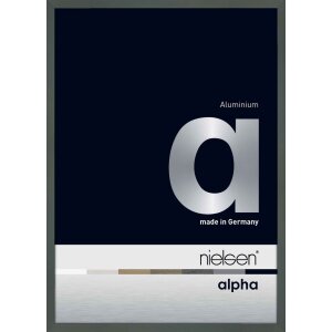 Nielsen Aluminium fotolijst Alpha 15x20 cm donkergrijs glanzend