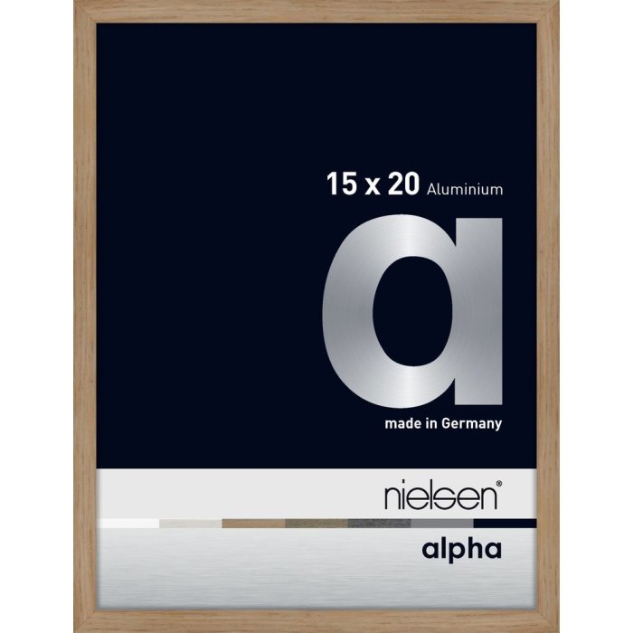 Nielsen Aluminium Fotolijst Alpha 15x20 cm eiken