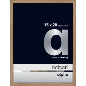 Nielsen Aluminium Fotolijst Alpha 15x20 cm eiken