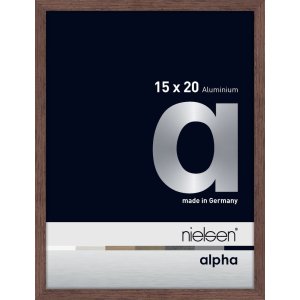 Nielsen Aluminium fotolijst Alpha 15x20 cm wengé...