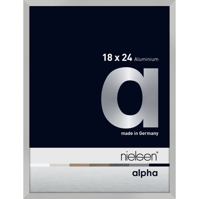 Nielsen Aluminium fotolijst Alpha 18x24 cm zilver mat