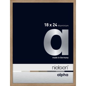 Nielsen Aluminium Fotolijst Alpha 18x24 cm eiken