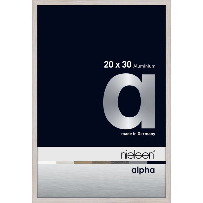 Nielsen Aluminium Fotolijst Alpha 20x30 cm eiken wit