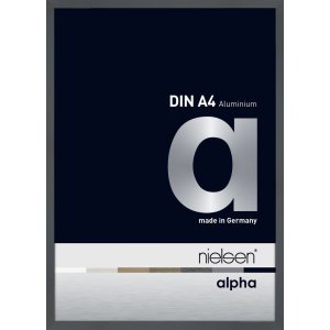 Nielsen Aluminium fotolijst Alpha 21x29,7 cm donkergrijs...