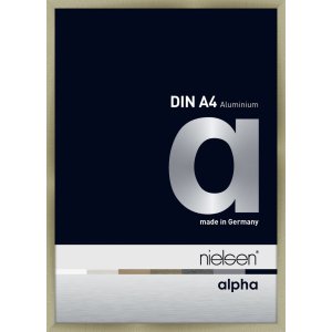 Nielsen Aluminium fotolijst Alpha 21x29,7 cm geborsteld roestvrij staal