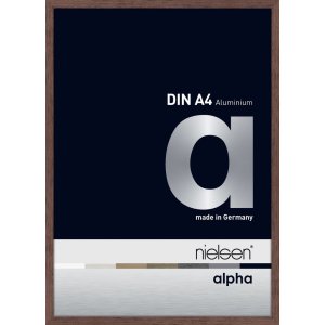 Nielsen Aluminium fotolijst Alpha 21x29,7 cm wengé...