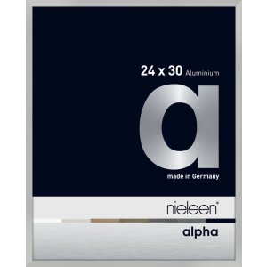 Nielsen Aluminium fotolijst Alpha 24x30 cm zilver mat