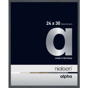 Nielsen Aluminium fotolijst Alpha 24x30 cm donkergrijs...