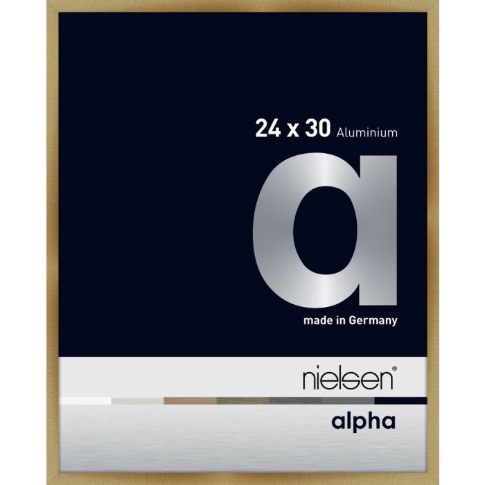 Nielsen Aluminium fotolijst Alpha 24x30 cm geborsteld amber