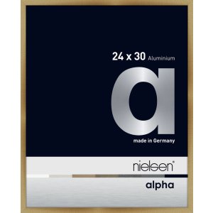 Nielsen Aluminium fotolijst Alpha 24x30 cm geborsteld amber