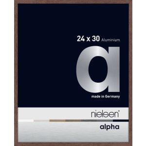 Nielsen Aluminium fotolijst Alpha 24x30 cm wengé licht