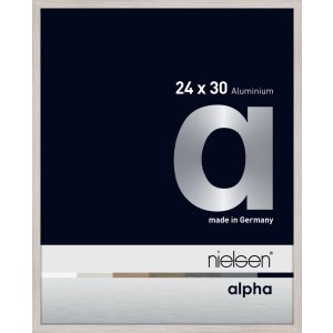 Nielsen Aluminium Fotolijst Alpha 24x30 cm eiken wit