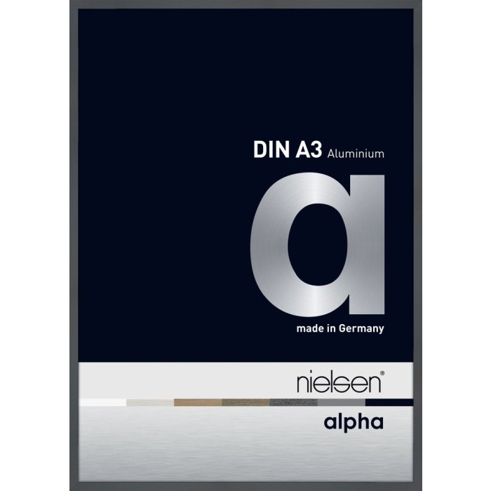 Nielsen Aluminium fotolijst Alpha 29,7x42 cm donkergrijs glanzend