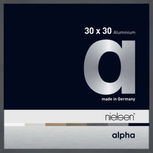 Nielsen Aluminium fotolijst Alpha 30x30 cm donkergrijs...