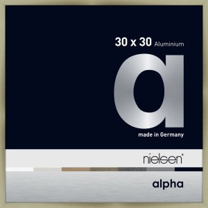 Nielsen Aluminium fotolijst Alpha 30x30 cm geborsteld roestvrij staal