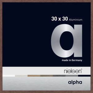 Nielsen Aluminium fotolijst Alpha 30x30 cm wengé...